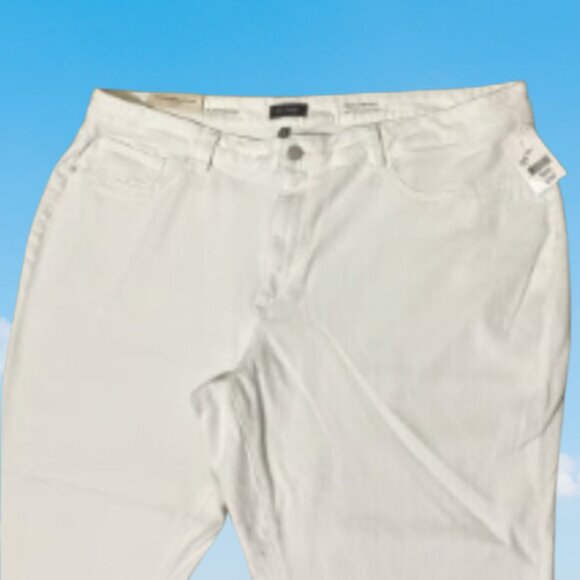 DL1961 Women's Patti Straight High Rise Vintage Ankle White Jeans Size 24W - Picture 4 of 15